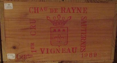 null 12 bouteilles CH. RAYNE-VIGNEAU, 1° cru Sauternes 1989	 cb 

