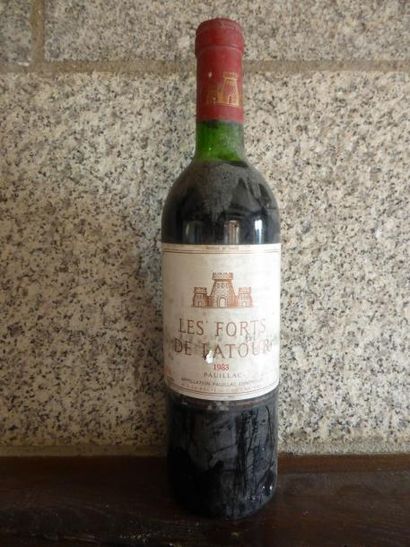 null 1 bouteille LES FORTS DE LATOUR, Pauillac 1983	 (ea, TLB) 

