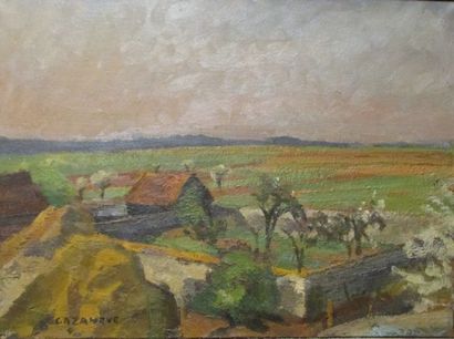 Raymond CAZANOVE (1922-) "Paysage"

Huile sur toile signée en bas à droite

54 x...