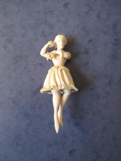 null Sculpture en ivoire représentant une danseuse

XIXème s.

H: 12 cm