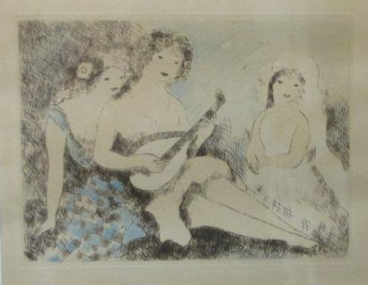 Marie LAURENCIN (1883-1956) d'après Joueuse de mandoline

Eau-forte

20,5 x 26 c...