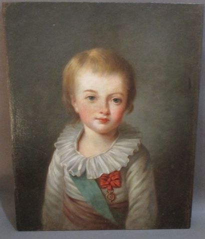 VIGEE LEBRUN (Ecole de.) Portrait de Louis-Joseph Dauphin de France (1781-1789),...