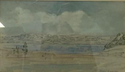 Henry GROSJEAN (XXème siècle). Paysage du sud. 

Gouache signée en bas à droite.

22,5x40...