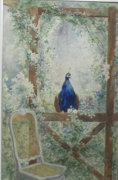 Paul COLIN (1892-1985) "Oiseau sur une rembarde et chaise cannée"

Aquarelle signée...