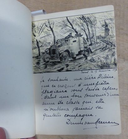 null Un journal intime de 1917 orné d'aquarelles et de dessins

