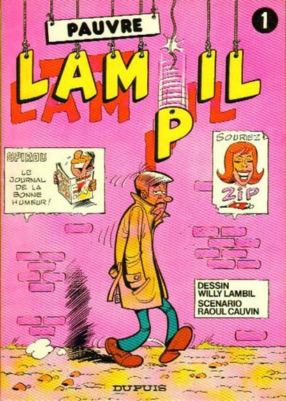 LAMBIL - CAUVIN PAUVRE LAMPIL 7 albums. EO du tome 1 à 7. Etat neuf (5555)