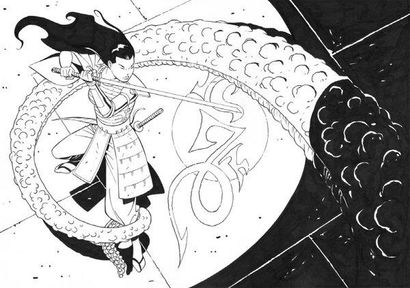 BERTHET EDGE 2 « Les samouraïs du futur », paru chez Kana Très belle illustration...