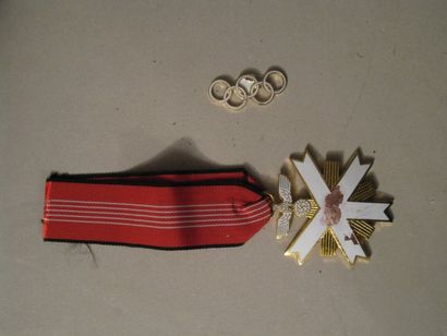 null [Berlin, 1936) Ordre du Mérite Olympique créé par Hitler en 1936 Médaille en...