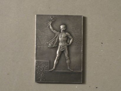 null [Grenoble, 1968] Médaille en bronze de participant gravée par J.H COEFFIN, datée...