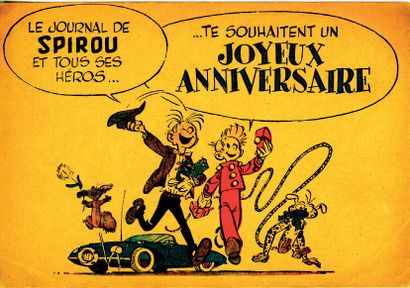 FRANQUIN Spirou Ensemble de 2 feuillets publicitaires Renault Junior N°1 et N°2 1ère...