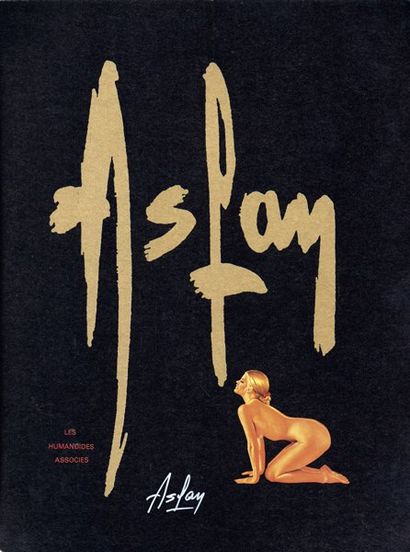 ASLAN PLV pour le livre Aslan paru aux éditions Humanoides associés, signé en bas...