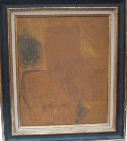 SALVADO Jacinto (1892-1983) "Abstraction" Technique mixte, signée en bas à droite....
