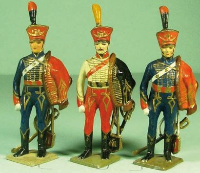 null 3 Hussards : 3 variantes dont 4e Régiment - 1804 (2ex).