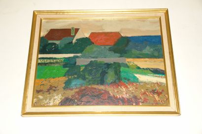 Jean-Claude BERTRAND (1928) Paysage. Huile sur toile, signée en bas à droite. 50...
