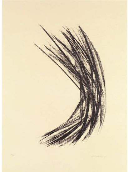 Hans HARTUNG (1904-1989) Composition. Lithographie, signée en bas à gauche, numérotée...