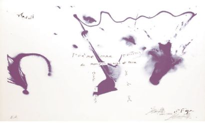 TOSHIMITSU IMAI (1928-2002) Lithographie Epreuve d'artiste Paris 1982 Signée en bas...