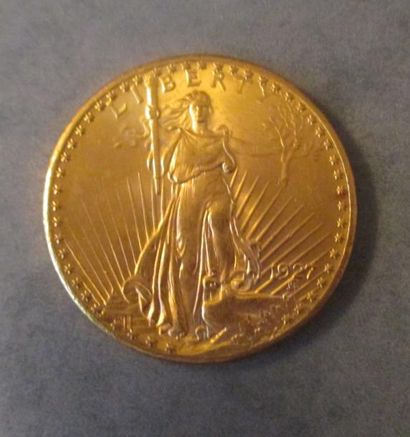 null *Une pièce de 20 dollars en or 1927