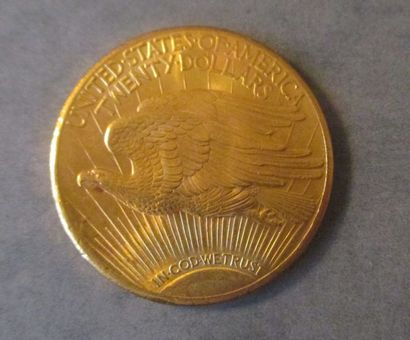 null *Une pièce de 20 dollars en or 1927