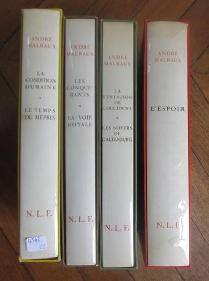null Quatre volumes André Malraux N.L.F dans leur emboitage
On y joint trois vol...