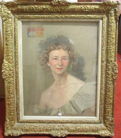 Jean MAXENCE "Portrait de la mère de Charles FOY"
Huile sur panneau signé en bas...