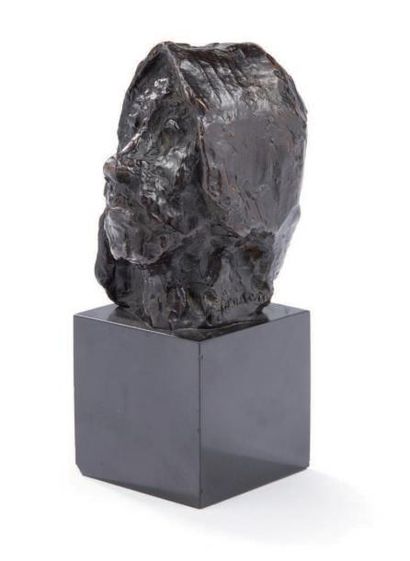 Jean JANSEM (1920 - 2013) «Femme au fichu»
Sculpture en bronze à patine noire signée...
