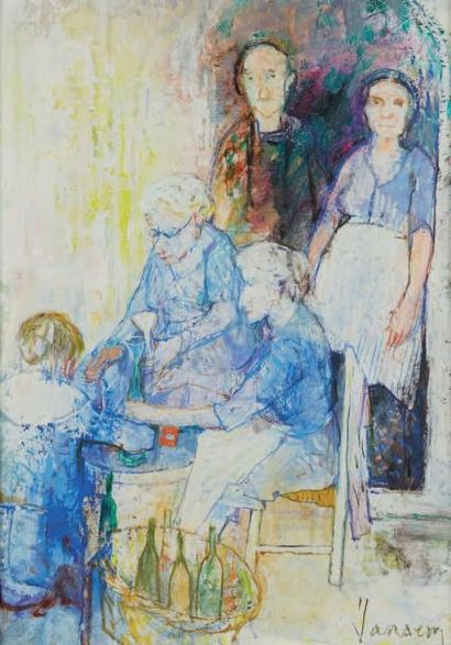 Jean JANSEM (1920 - 2013) «Il sugo»
Huile sur toile signée en bas à droite.
Titrée...