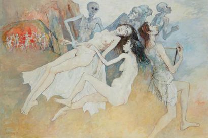 Jean JANSEM (1920 - 2013) «Orphée aux Enfers»
Huile sur toile signée en bas à gauche...