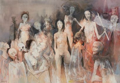 Jean JANSEM (1920 - 2013) «Lupanar»
Huile sur toile signée en bas à gauche, titrée...