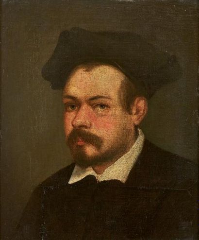 Domenico ROBUSTI dit Domenico TINTORETTO (Venise 1560-1635) Portrait d'homme à la...