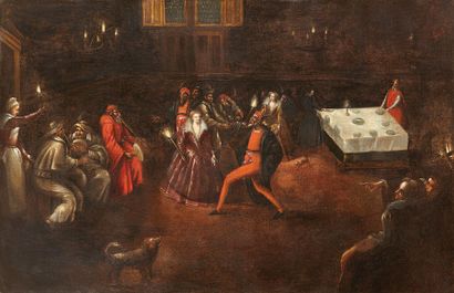 null ECOLE FRANCO - FLAMANDE

Fin XVIe - début du XVIIe siècle

Le pas de danse à...