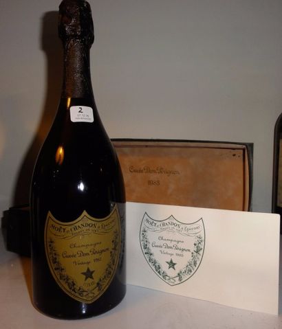 null 1 bouteille CHAMPAGNE "Dom Pérignon", Moët & Chandon 1985 (coffret ab) 

