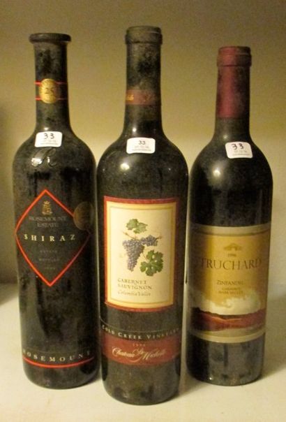 null 12 bouteilles vins espagnols, californiens, italiens, australiens, Chiliens...