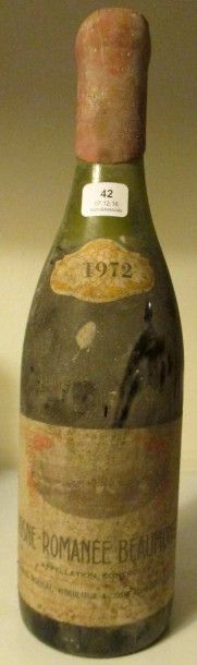 null 3 bouteilles VOSNE-ROMANEE "Les Beaumonts", 	C. Noëllat 1972 (ets, 2 MB, 1 B,...