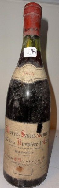 null 1 bouteille MOREY-ST-DENIS "Clos de la Bussière", G. Roumier 1976 (ela, es)...