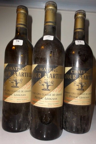 null Ensemble de 3 bouteilles :				

1 bouteille CH. LA TOUR MARTILLAC, Pessac-Léognan...