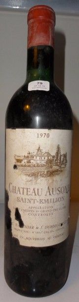 null 1 bouteille CH. AUSONE, 1° Grand Cru St-Emilion 1970 (ea, LB)

