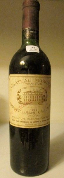 null 1 bouteille CH. MARGAUX, 1° cru Margaux 1970

