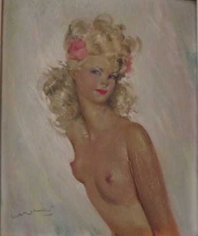 null ECKERMAN

 "Portrait de femme"

Huile sur panneau signée

45 x 36 cm. (craq...