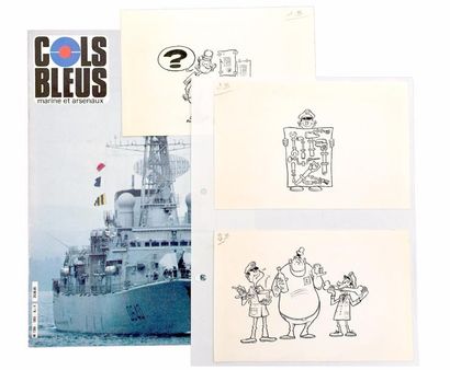 null 

COLS BLEUS n°1855 du 29/06/1985

Ensemble de 3 dessins originaux sur cartonnette...