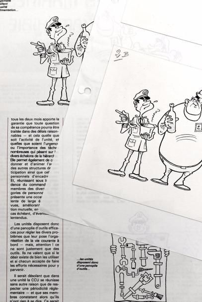 null 

COLS BLEUS n°1855 du 29/06/1985

Ensemble de 3 dessins originaux sur cartonnette...