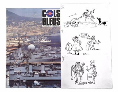 null 

COLS BLEUS n°1862 du 07/09/1985

Ensemble de 3 dessins originaux sur cartonnette...