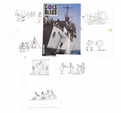 null 

COLS BLEUS n°1866 du 05/10/1985

Ensemble de 7 dessins originaux sur cartonnette...