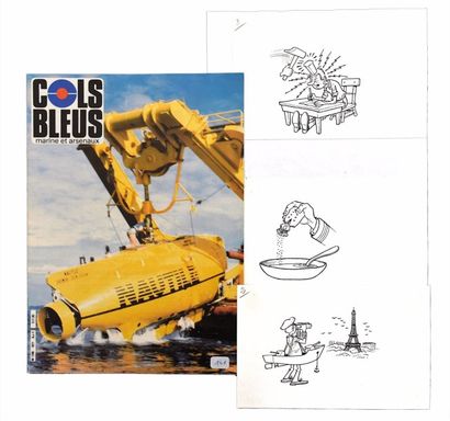 null 

COLS BLEUS n°1871 du 09/11/1985

Ensemble de 3 dessins originaux sur cartonnette...