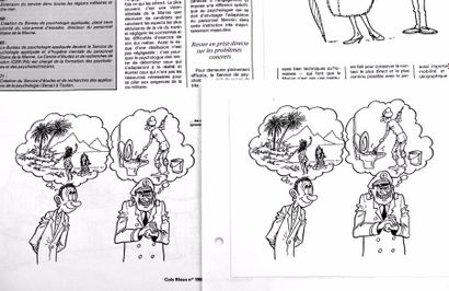 null 

COLS BLEUS n°1950 du 11/07/1987

Ensemble de 6 dessins originaux sur cartonnette...