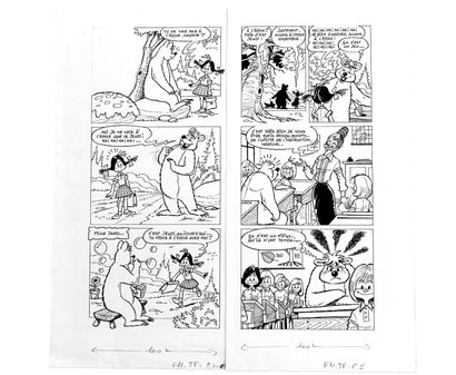 null Série avec NESTOR l'ours

Ensemble de 2 strips: "à l'école" et " le piège" -...