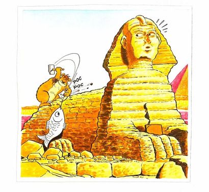 null Série avec NESTOR l'ours

Couverture - "Nestor et le Sphinx" - Dessin original...