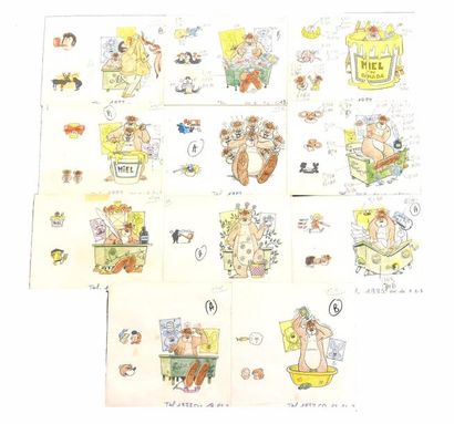 null Série Nestor

Ensemble de 33 petits dessins à l'encre de chine sur une carte...