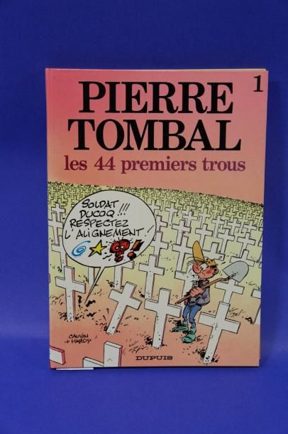 null CAUVIN / HARDY - album T.L. " Pierre Tombal: les 44 premiers trous - t1 "- 1986...