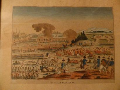 null Deux images d'Epinal: batailles de WAGRAM et Rédition de l'armée anglaise d...