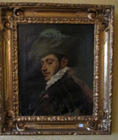 EMILIO Y FRANCES SALA Portrait de mousquetaire

Huile sur toile

Signée et datée...